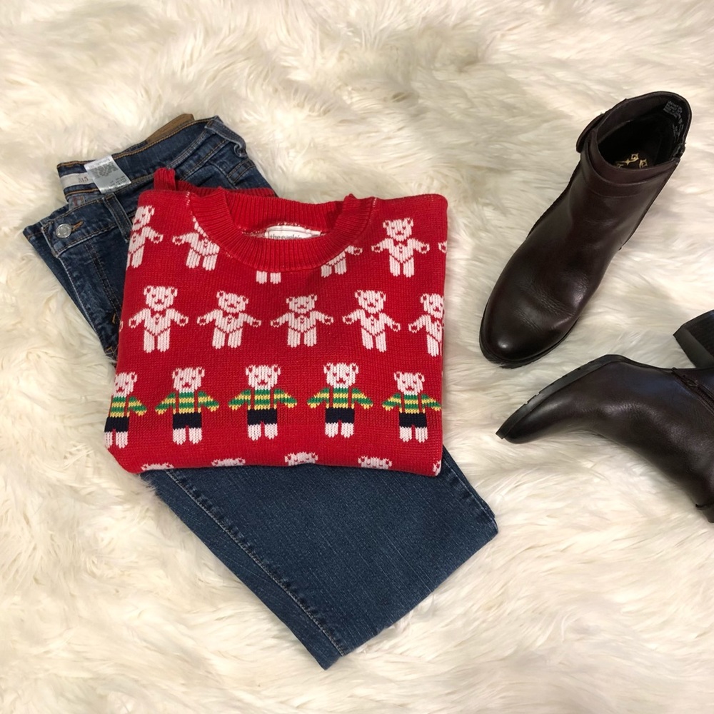 The Eagle’s Eye Vintage Teddy Bear Sweater Size Small